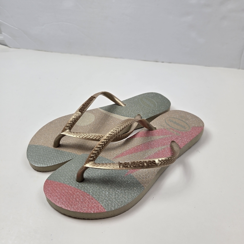 Havaianas Girl's Slim Palette Glow Flip-Flop Size 2Y
